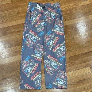 Fast & Furious Graphic Men's Gray soft wide leg pajama para medium new